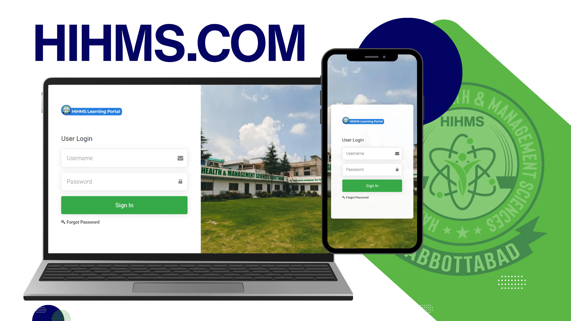 Student LMS Portal - Hazara Institute of Health & Management Sciences